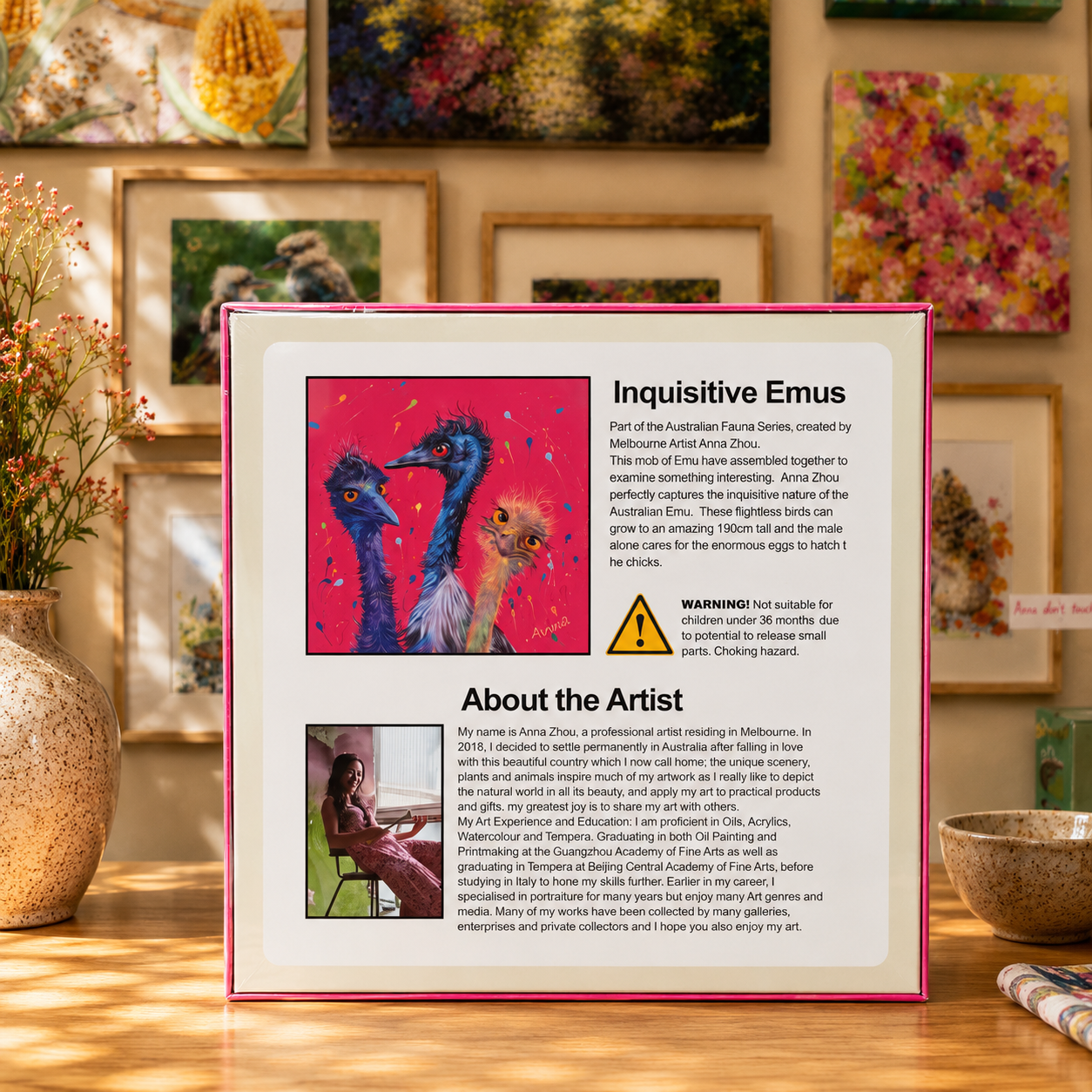 Inquisitive Emus Jigsaw Puzzle
