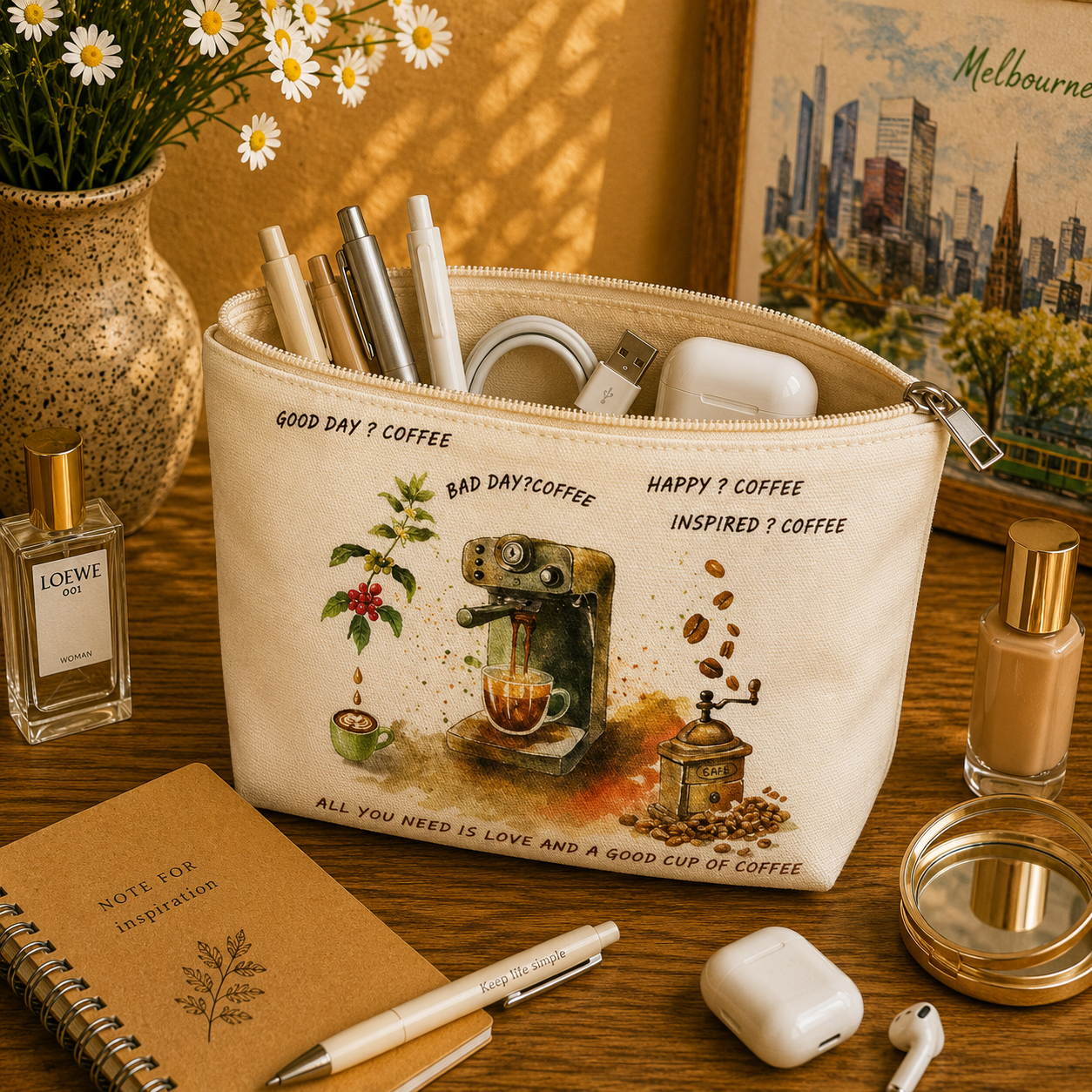 Melbourne Urban Landscape Series-No.1 Organiser Bag