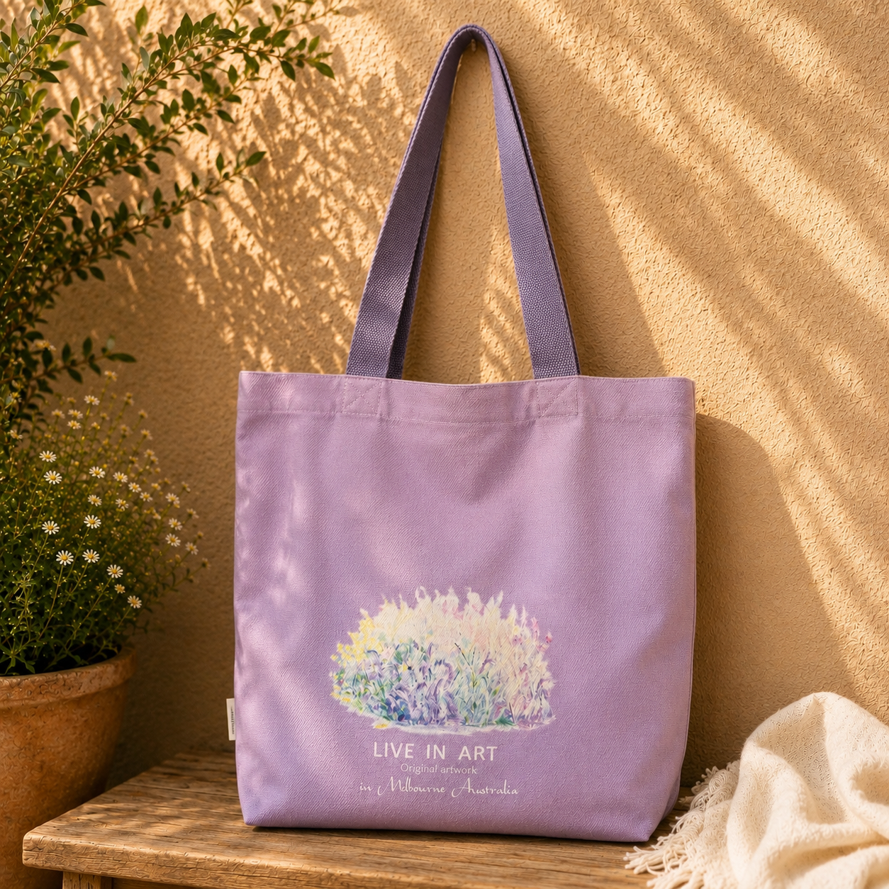 Pastel Meadow Tote Bag