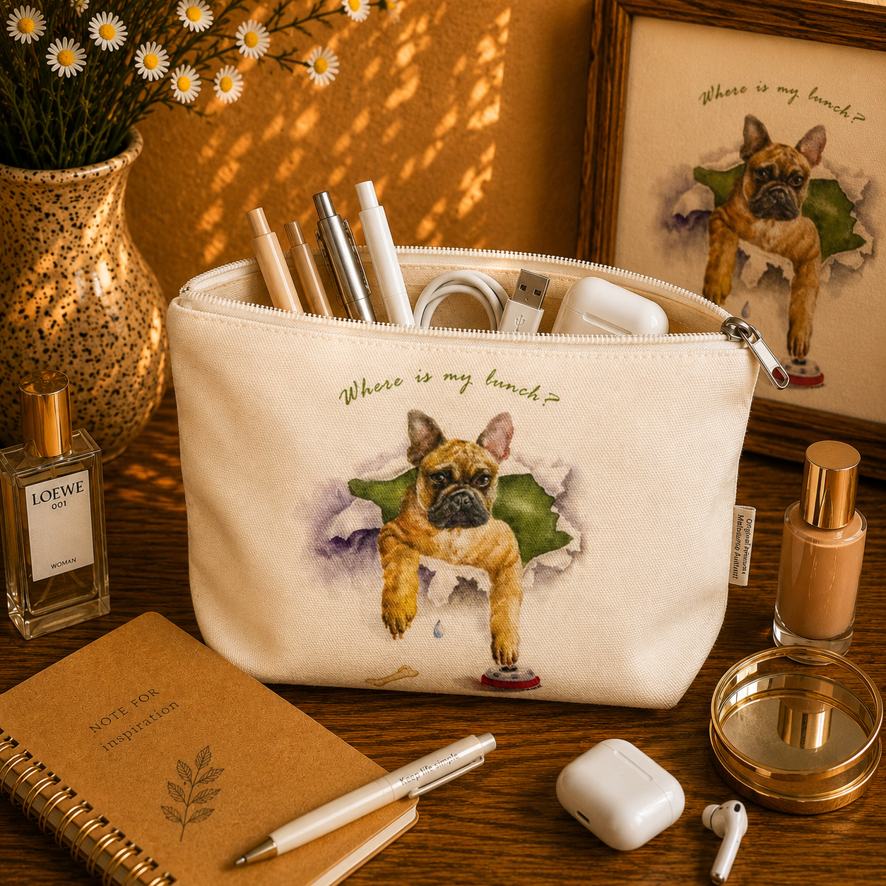 Cotton Organiser Bag