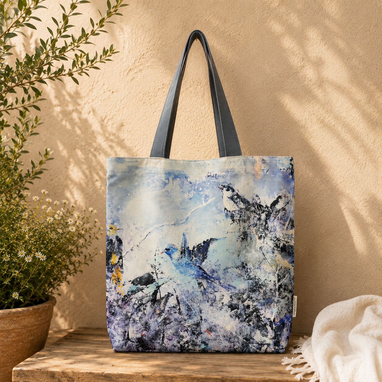 Misty Aviary Tote Bag