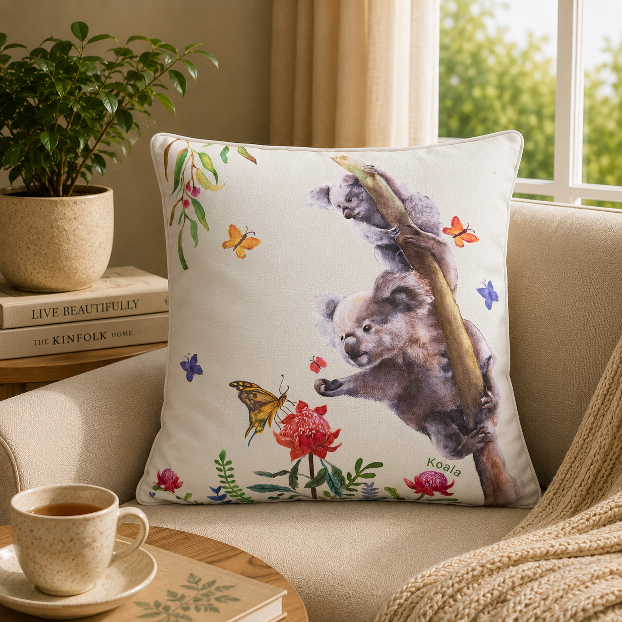 Sleep Koala Cushion Cover