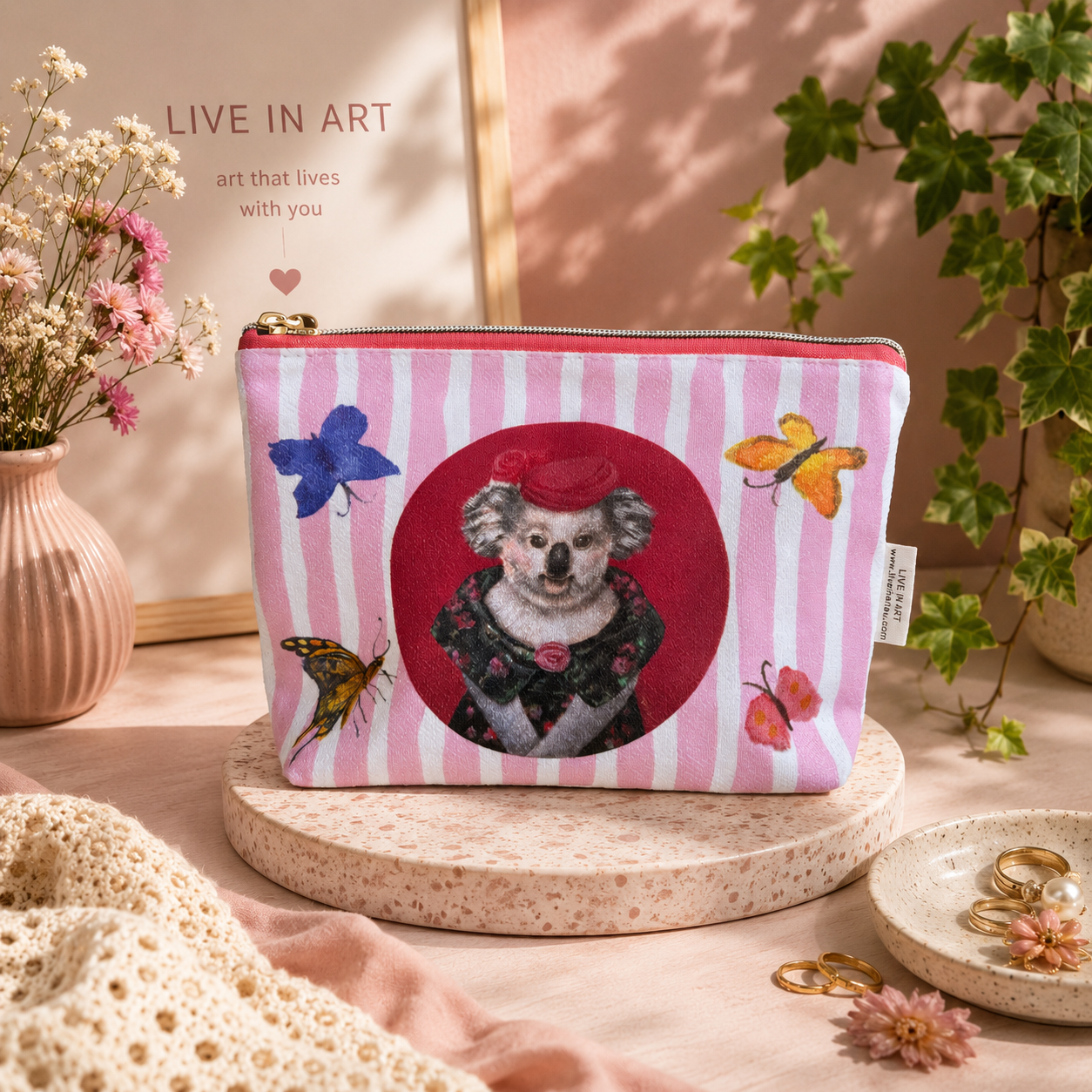 Koala Couple Soft Organiser Bag