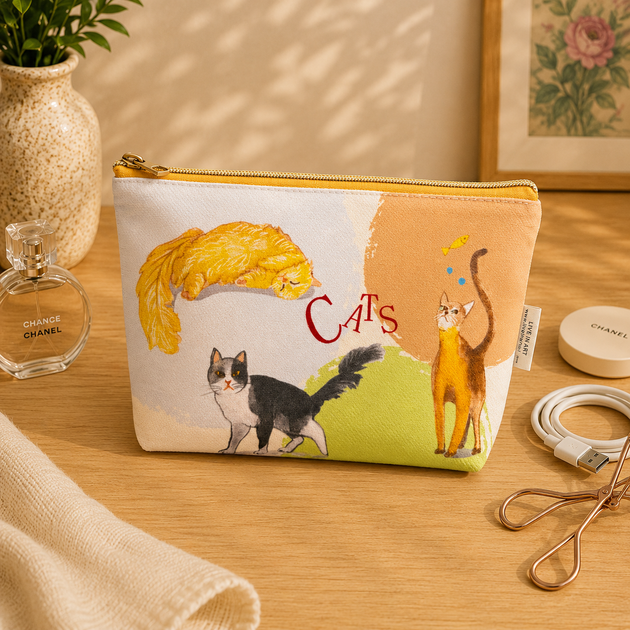 Cats Soft Organiser Bag