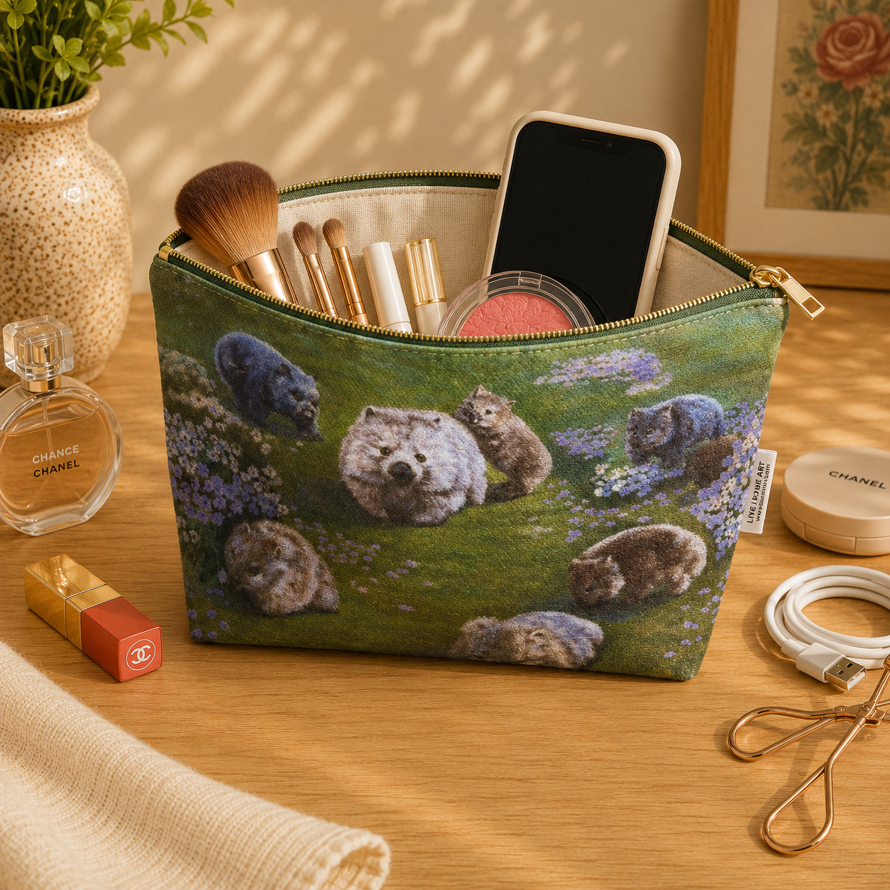 Wombats Soft Organiser Bag