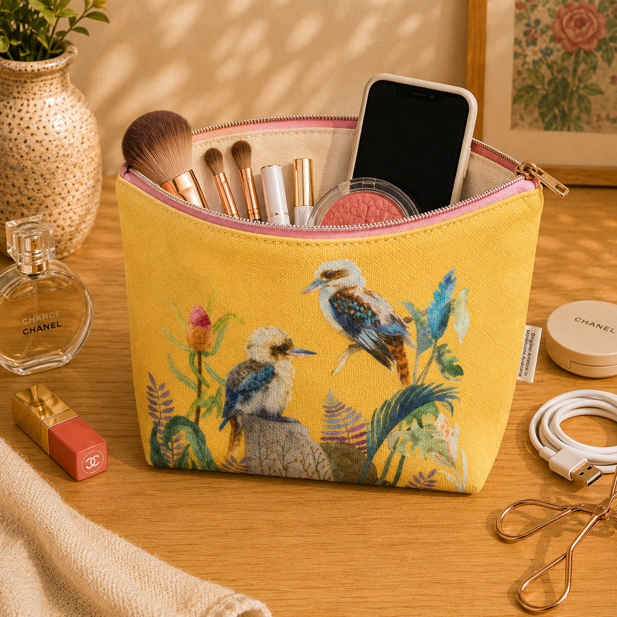 Kookaburra Pair Soft Organiser Bag