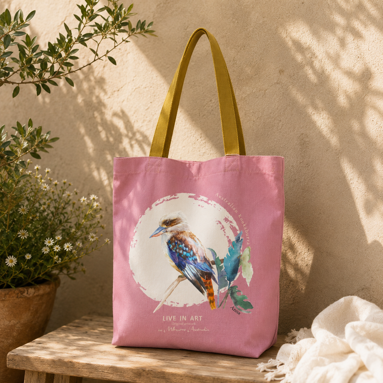 Kookaburra tote bag