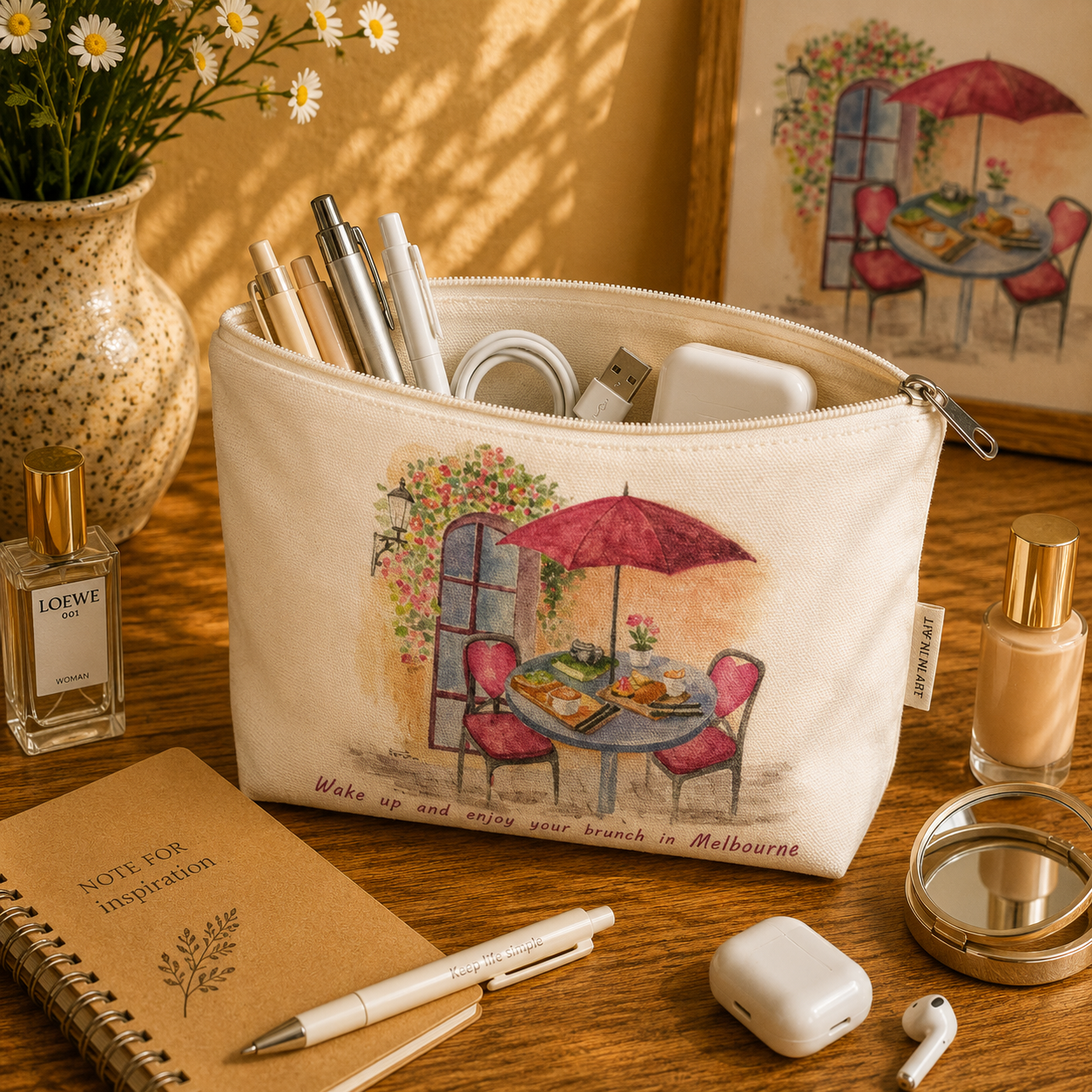 Melbourne Urban Landscape Series-No. 3 Organiser Bag