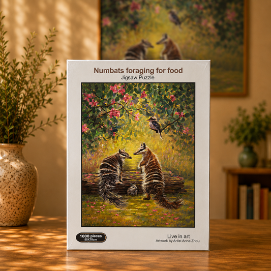 Numbats Foraging For Food Jigsaw Puzzle