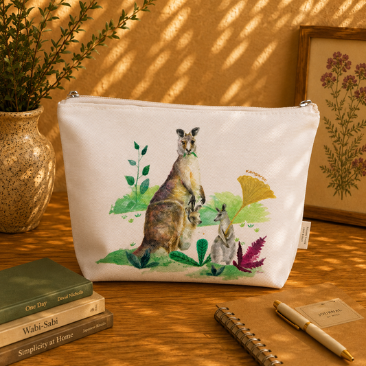 Kangaroos Cotton Organiser Bag