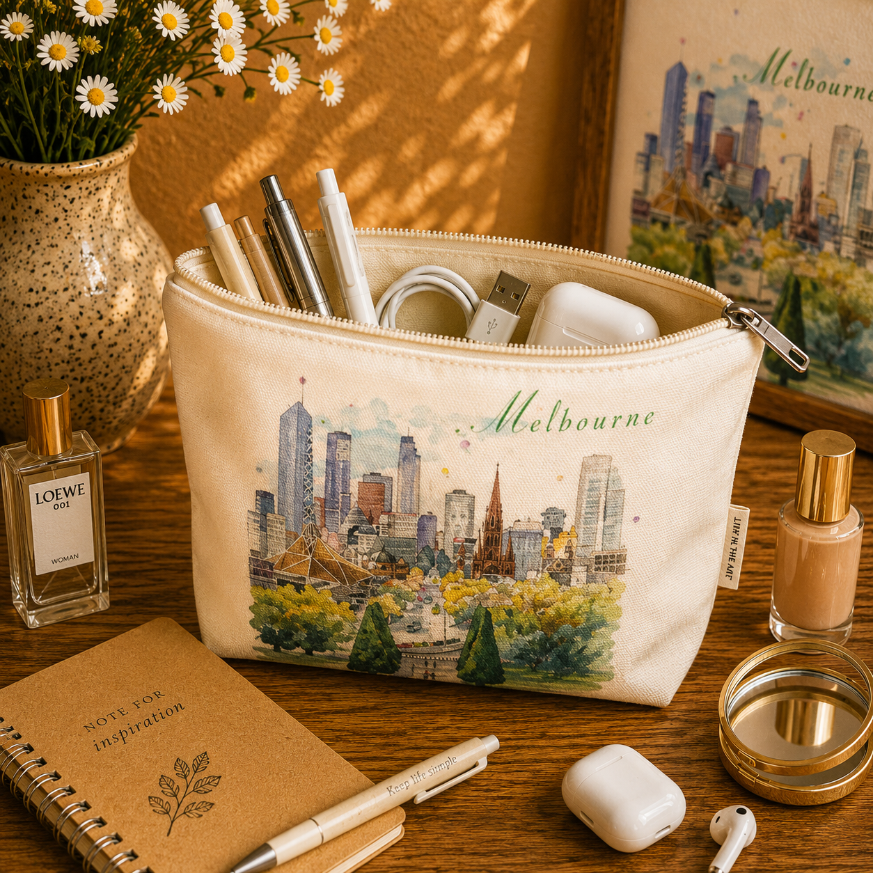 Melbourne Urban Landscape Series-No.1 Organiser Bag
